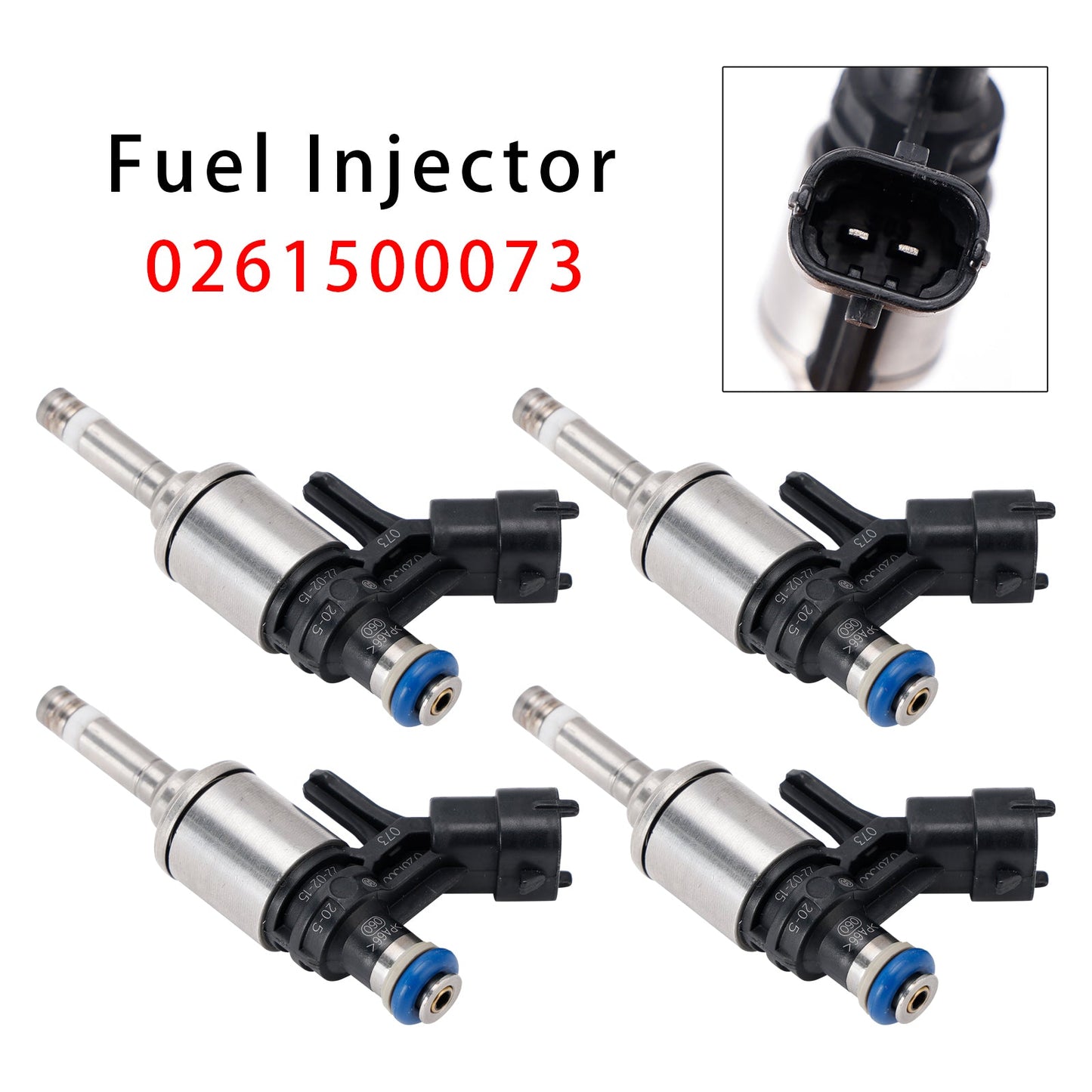 4 pezzi iniettori carburante per BMW F21 F30 MINI R55 R56 R60 Peugeot CITROËN 0261500073