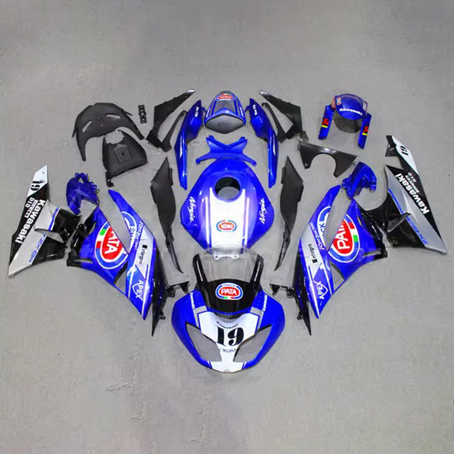 Kit carenatura iniezione in plastica ABS adatto per Kawasaki ZX6R 636 2009-2012