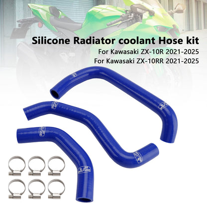 Tubo flessibile del liquido di raffreddamento del radiatore in silicone Kawasaki ZX10R ZX-10RR 2021-2025