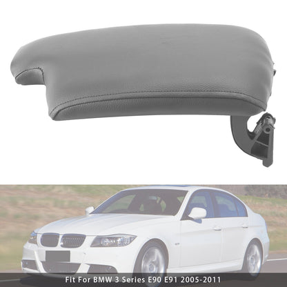 Coperchio della console centrale del bracciolo in pelle grigia per BMW E90 E91 E92 E93 51169134486