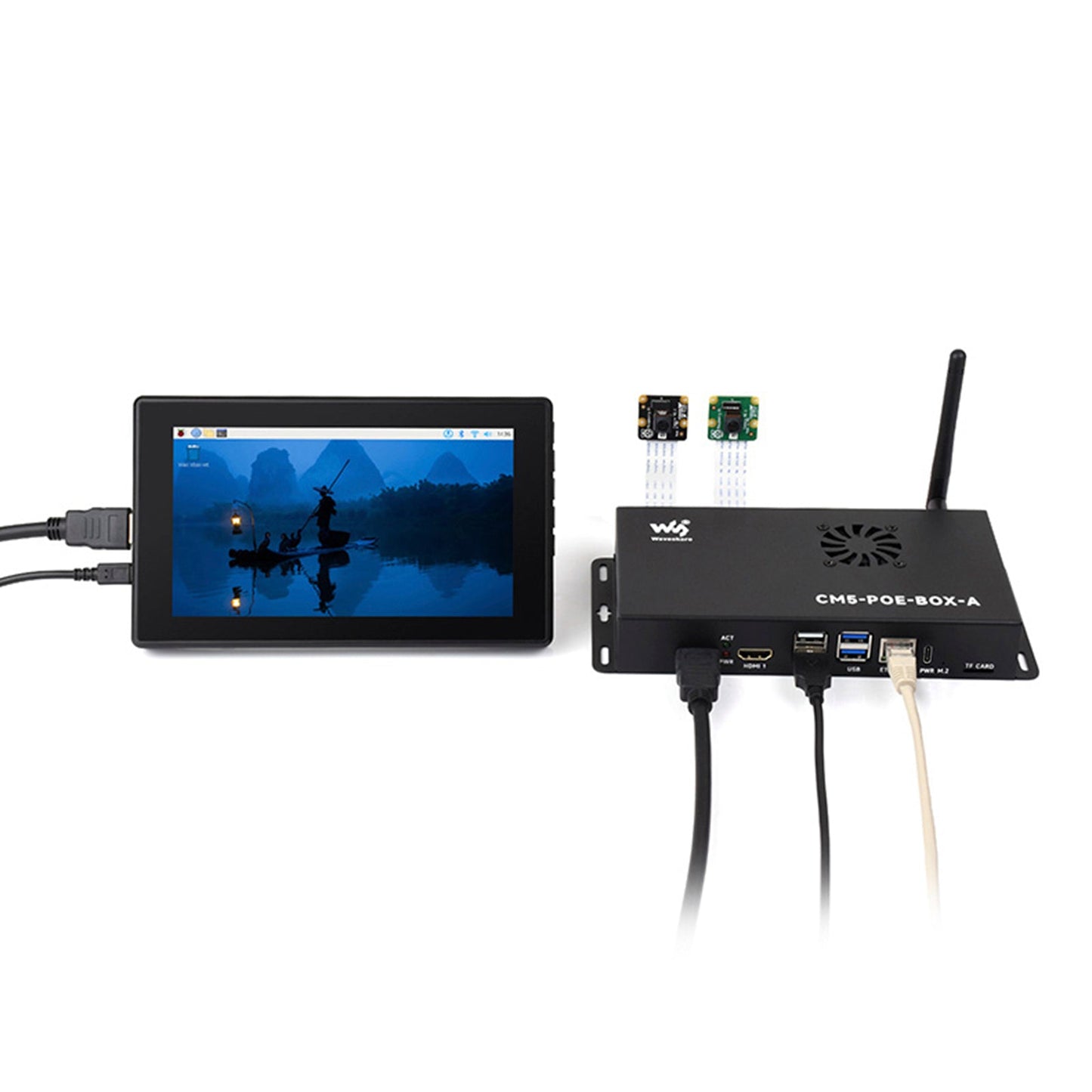 Raspberry Pi CM5 PoE Scheda di espansione Modulo di elaborazione Supporto scheda base M.2 NVMe