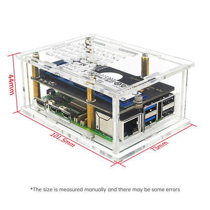 Custodia con adattatore PCI-E per Raspberry Pi5, scheda adattatore PCIe a M.2, radiatore in acrilico