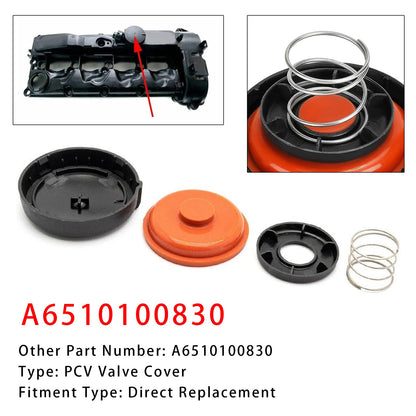 A6510100830 Coperchio valvola PCV per Mercedes Classe W204 ML 2.2L
