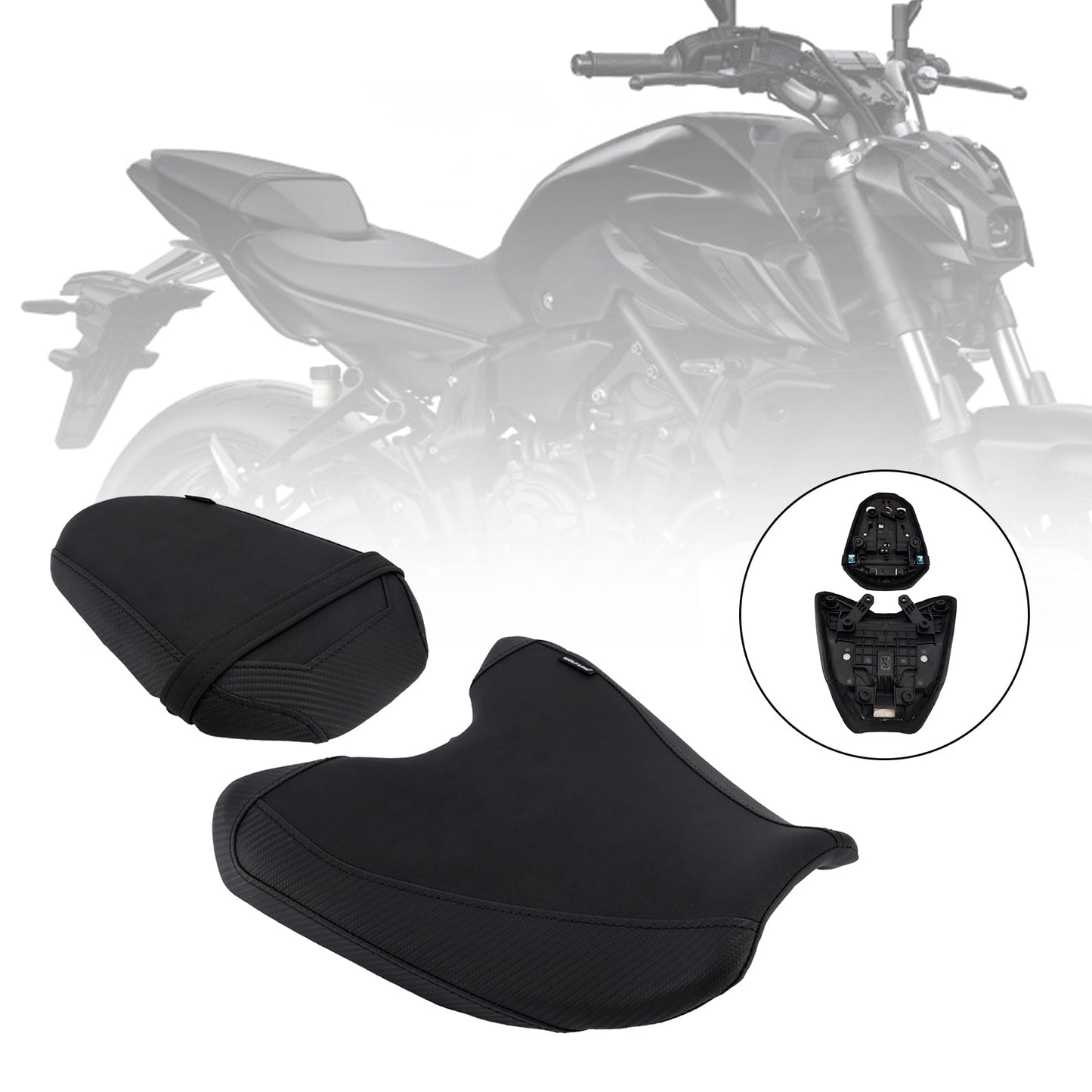 Kit cuscini passeggero anteriore e posteriore Raider per Yamaha MT-07 689cc 2025-2026