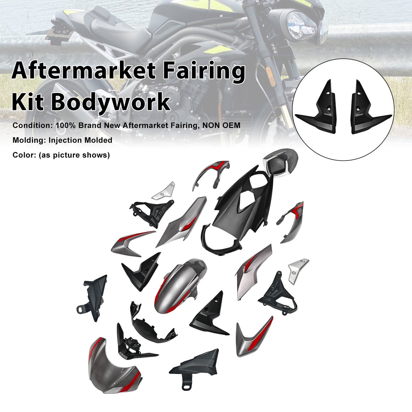 Kit di carene iniettabili per Street Triple 765 R/RS 2020-2022