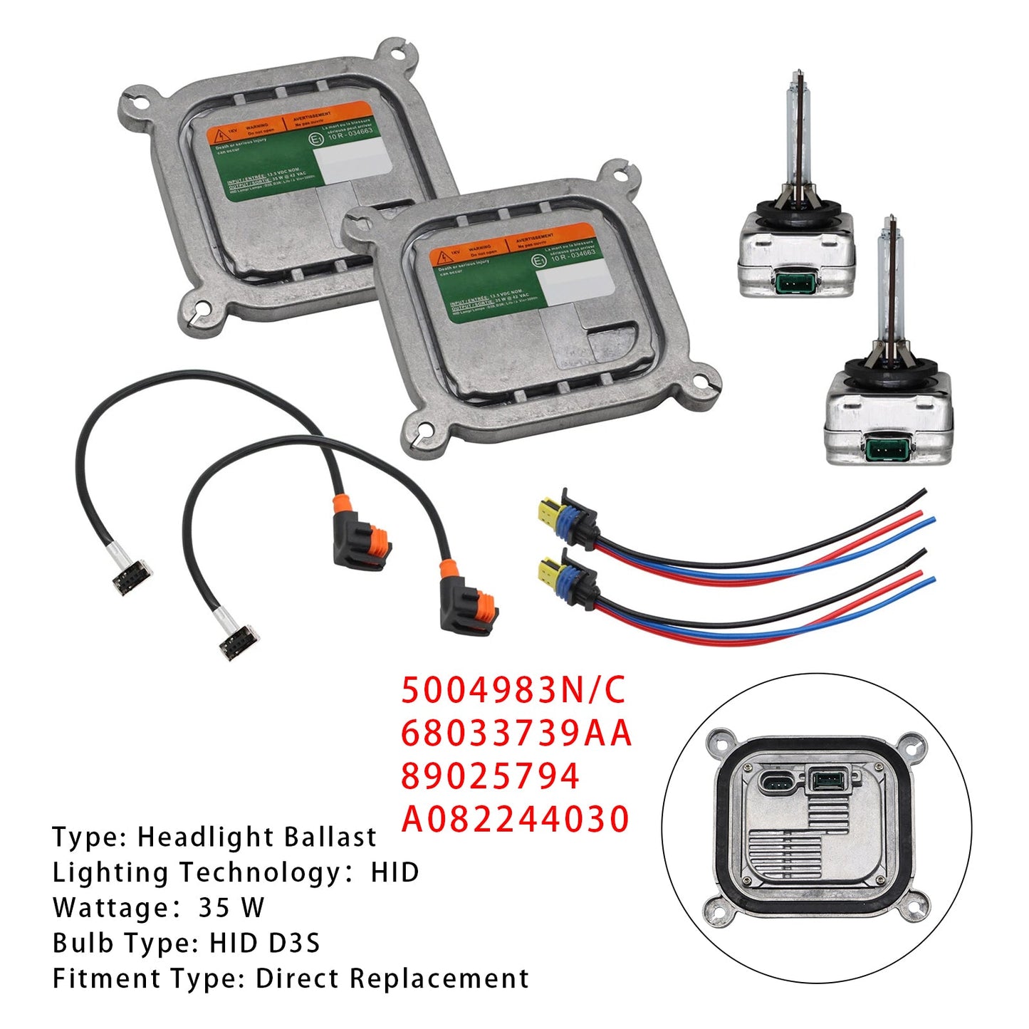 Kit modulo unità di controllo fari allo xeno HID per Ford Mustang 2010-2019