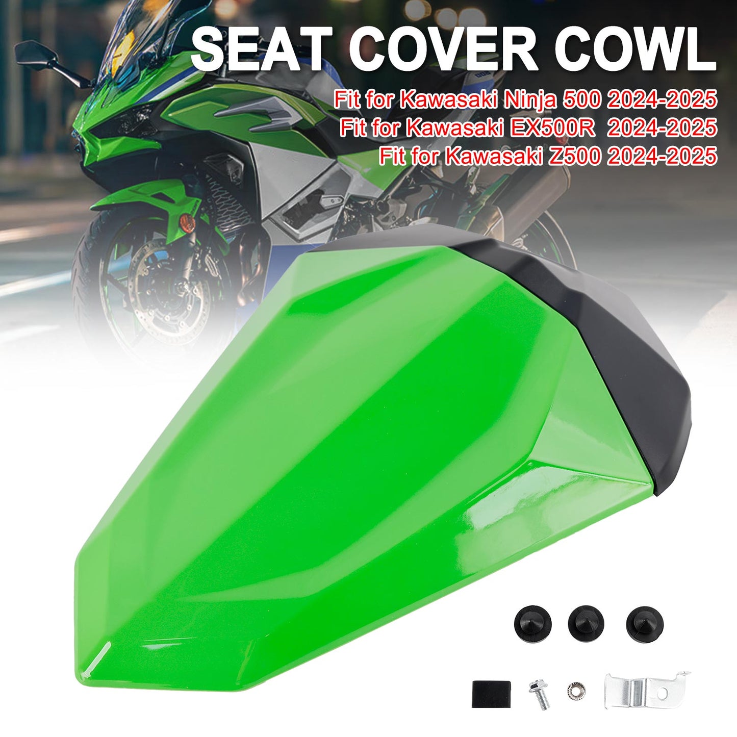 Carenatura posteriore per sedile posteriore Kawasaki Ninja 500 EX500R Z500 2024-2025