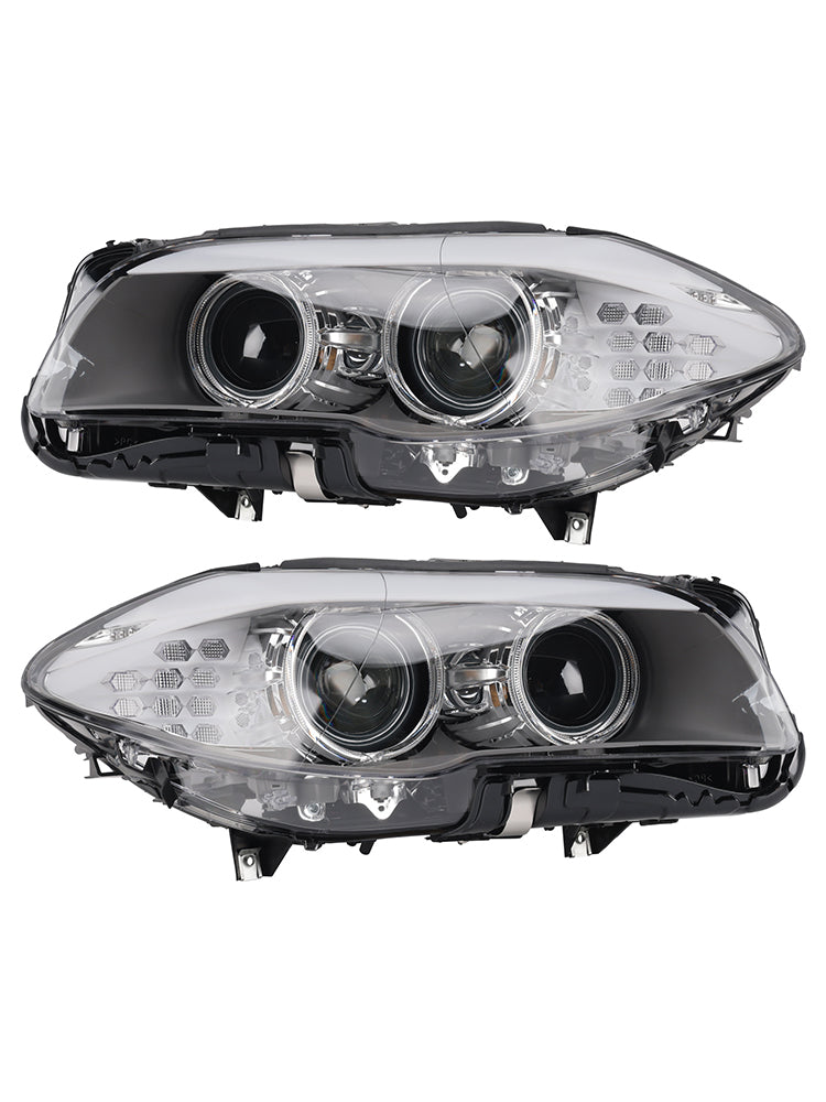 2010-2013 Per BMW Serie 5 F10 Berlina Faro anteriore sinistro+destro Xenon LED DRL SENZA AFS