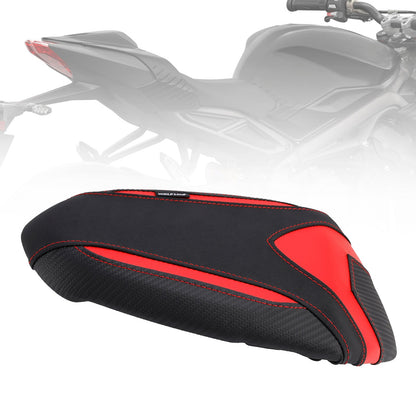 Cuscino per sedile passeggero posteriore Triumph Street Triple 765, 765S e 765R, in poliuretano, colore nero opaco, 2019-2024