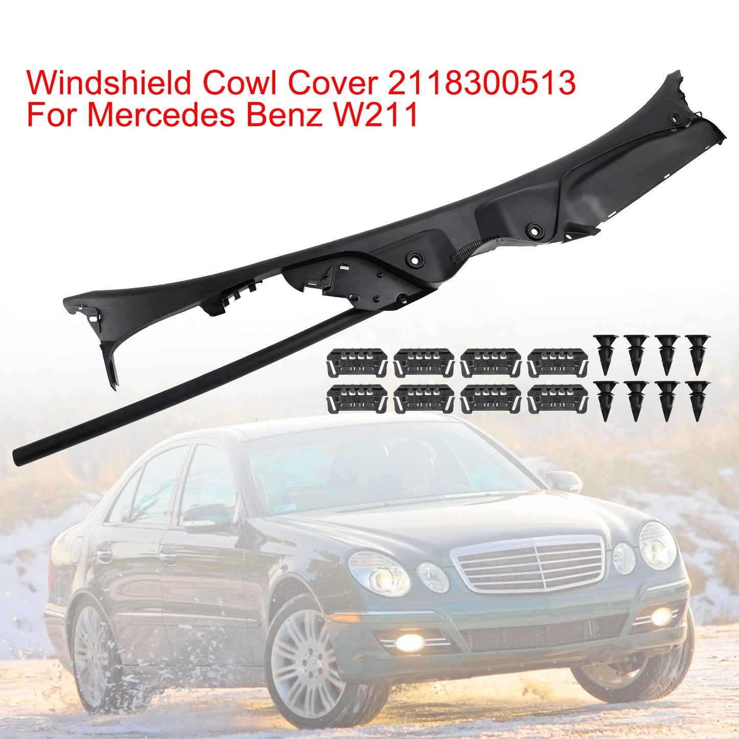 Copertura del parabrezza Mercedes Benz W211 2118300513