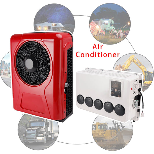 Condizionatore d'aria split da 24 V per camper, camion, roulotte e veicoli ricreazionali, 13000 BTU.