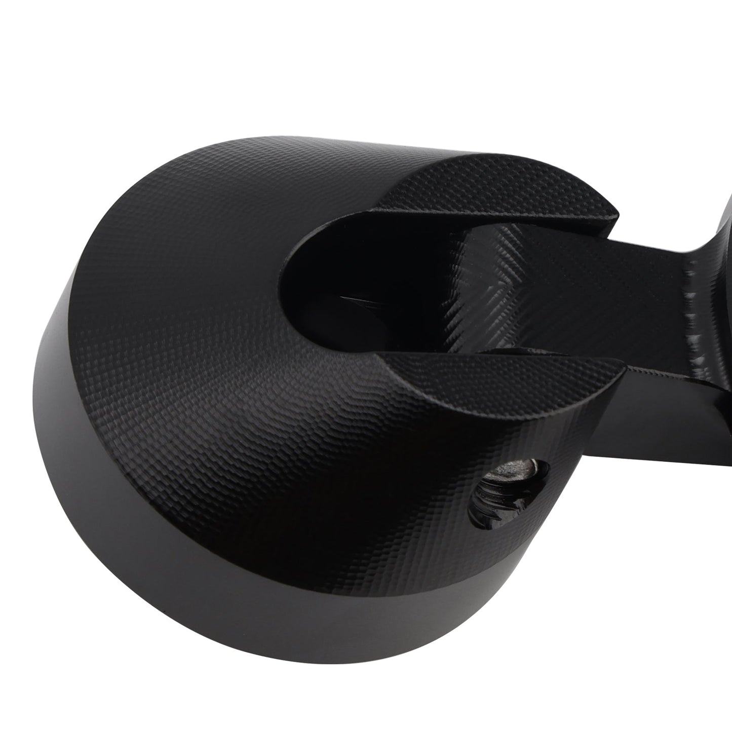 MINI SPECCHIETTI MANUBRIO BAR END SET D=35MM NERO PER PIAGGIO / VESPA