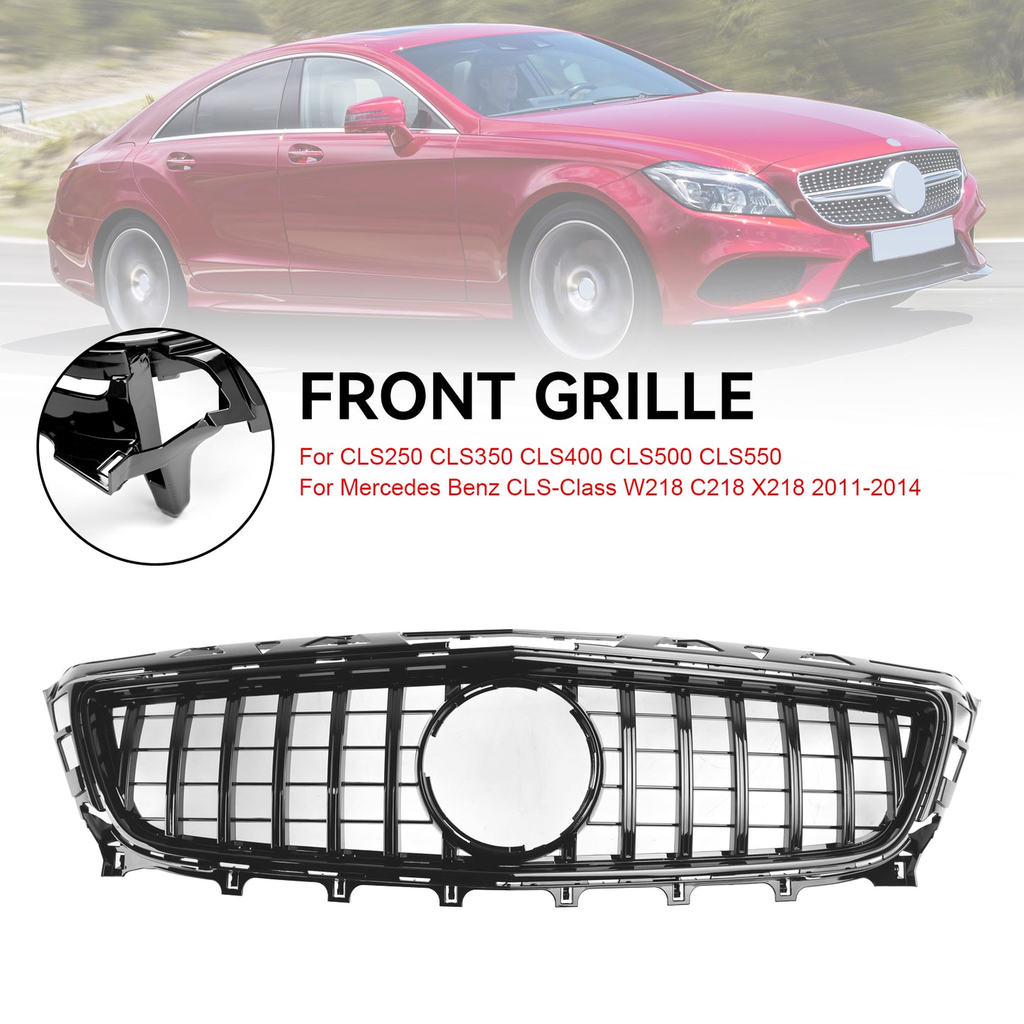 Per Mercedes-Benz W218 CLS ClS350/500/550 2011-2014 GT Griglia anteriore