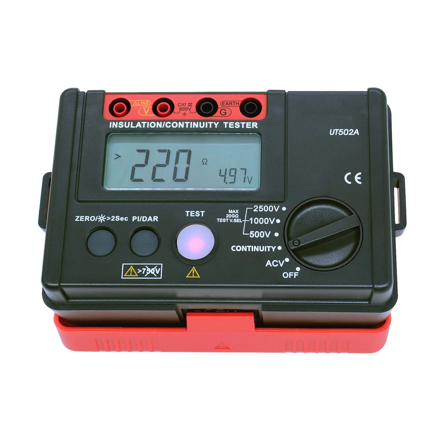UT502A 2500V Misuratore di resistenza di isolamento Tester di terra Megohmmetro Volt