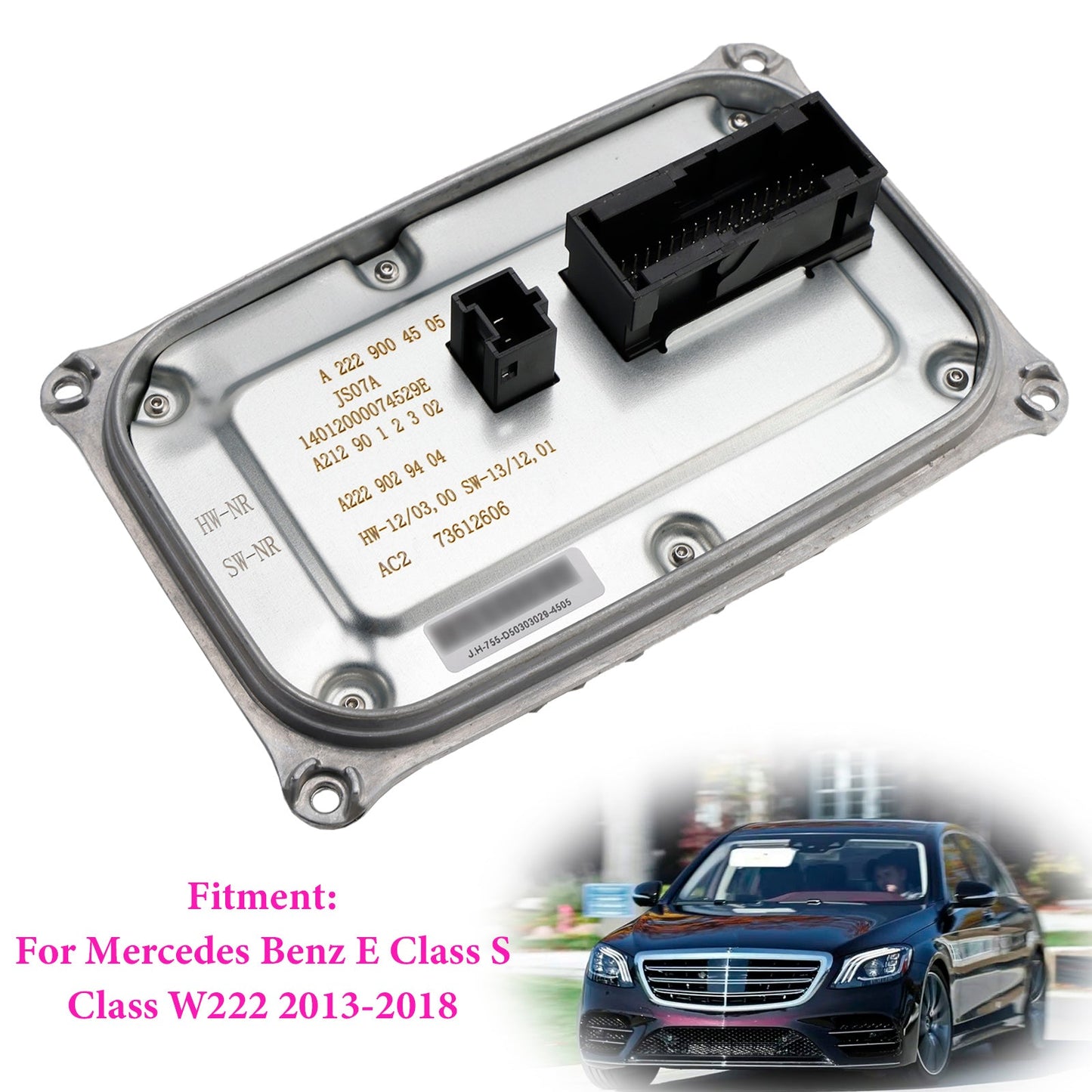 Modulo di controllo della zavorra dei fari Mercedes Benz Classe E Classe S W222 2013-2018 A2129004505