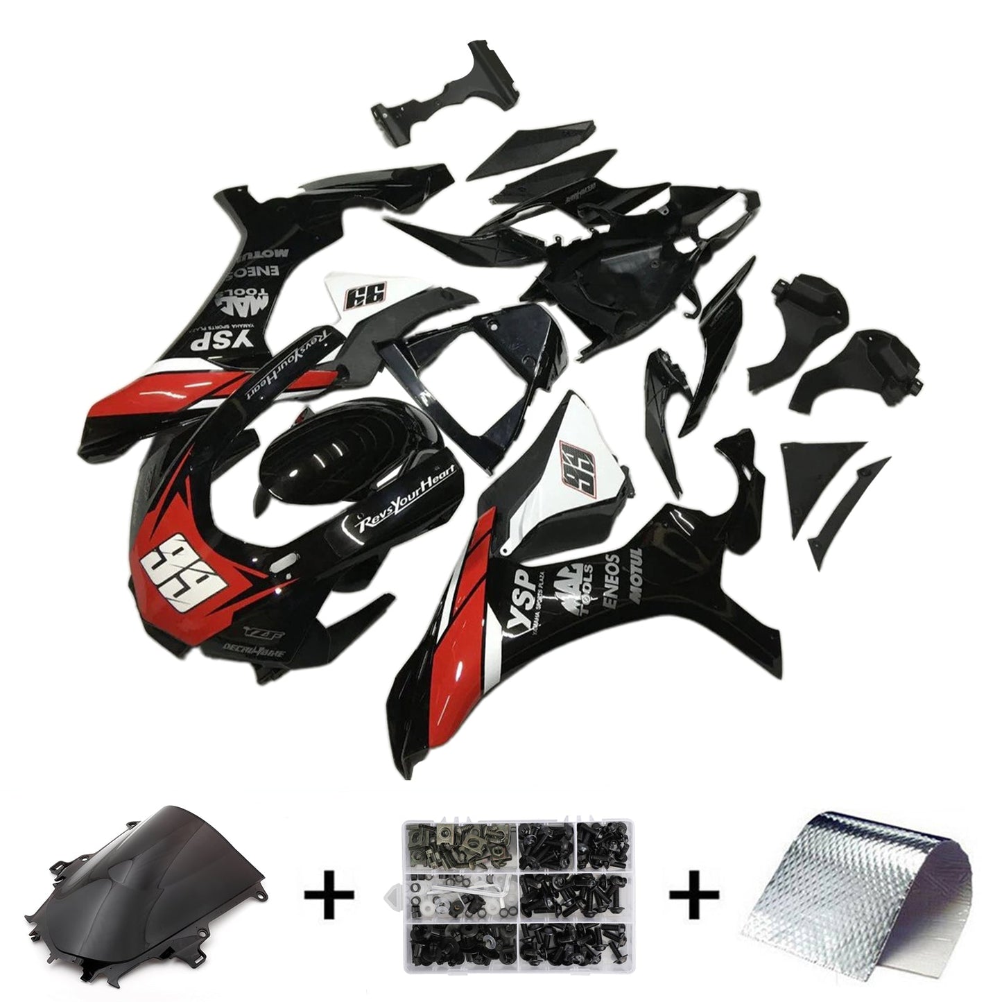 Kit carenatura iniezione Yamaha YZF-R1 2020-2024 Carrozzeria in plastica ABS