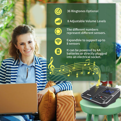 Allarme antifurto per vialetto a induzione wireless con alimentazione a infrarossi per esterni da 800 m