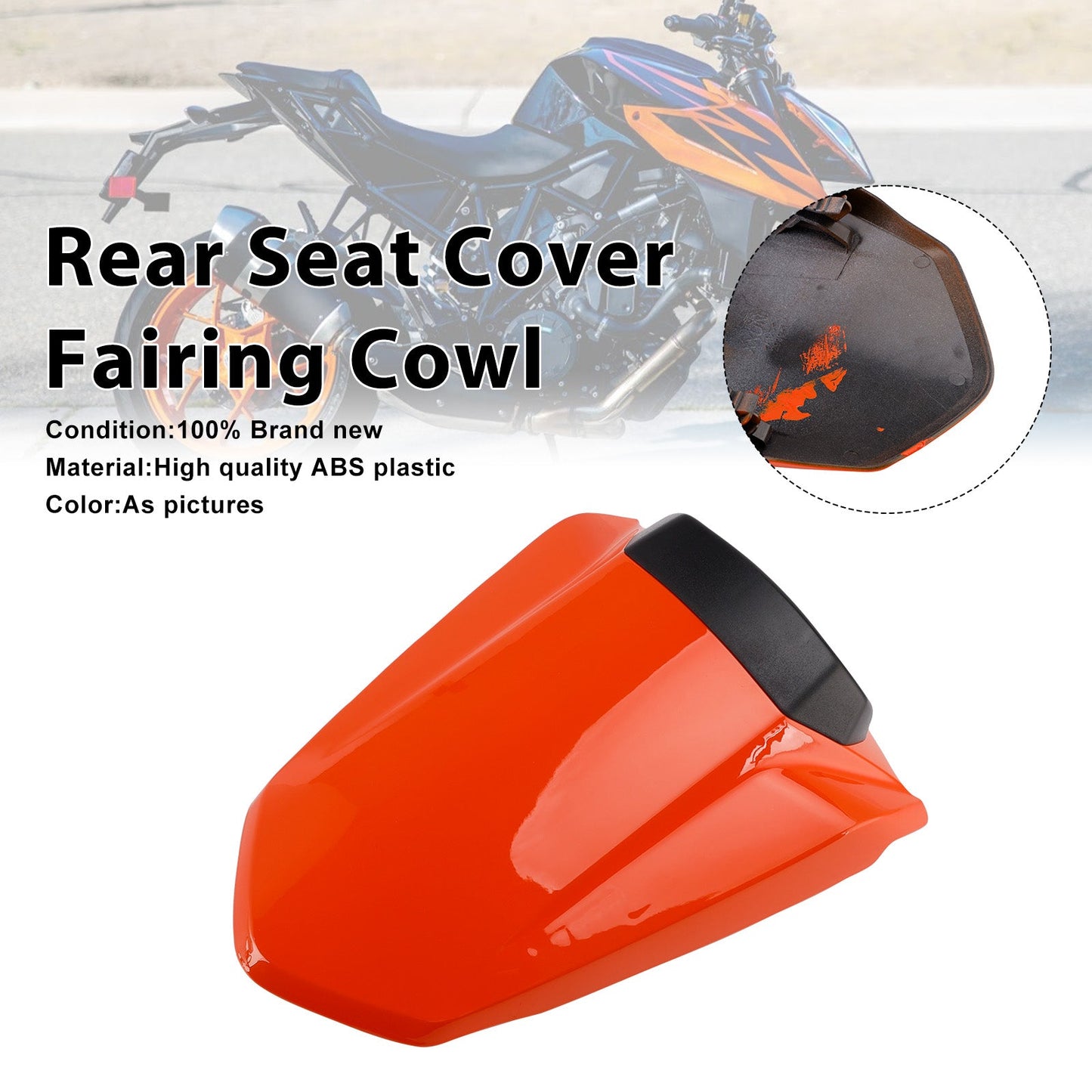 2014-2019 Per 1290 Super Duke R Copertura sedile passeggero posteriore Cupolino