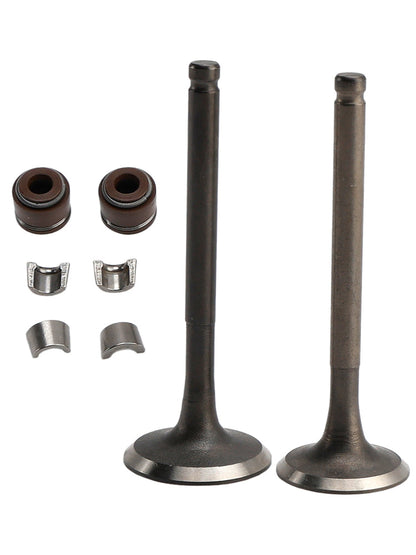 Kit valvole di aspirazione e scarico da 65 mm per GY6 125cc Baotian Benzhou Rex Znen Lifan 125
