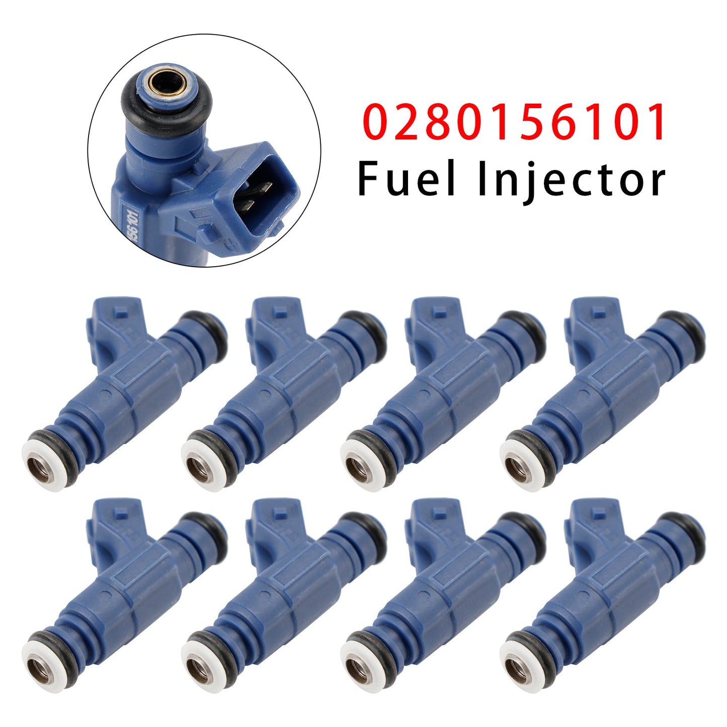 Iniettore di carburante 8 pezzi per Porsche Cayenne 9PA 4.5L 0280156101