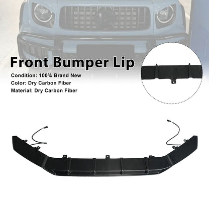 Diffusore anteriore in fibra di carbonio a secco per paraurti, compatibile con Mercedes Benz Classe G W465 2025+