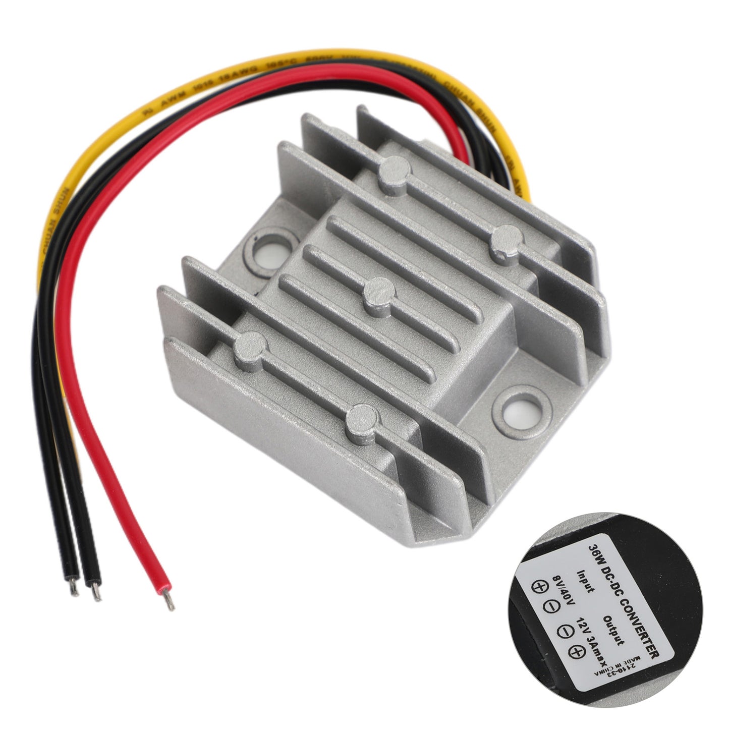Convertitore 12V 3A Modulo Regolatore A 8V/40V Alimentatori Impermeabile