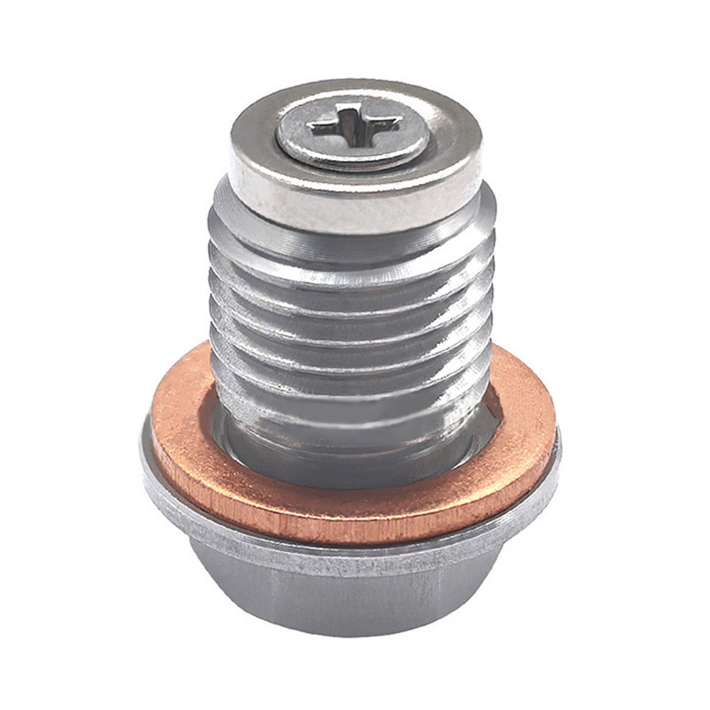 Tappo di scarico olio magnetico universale per motore auto M14x1.5 con vite e dado.