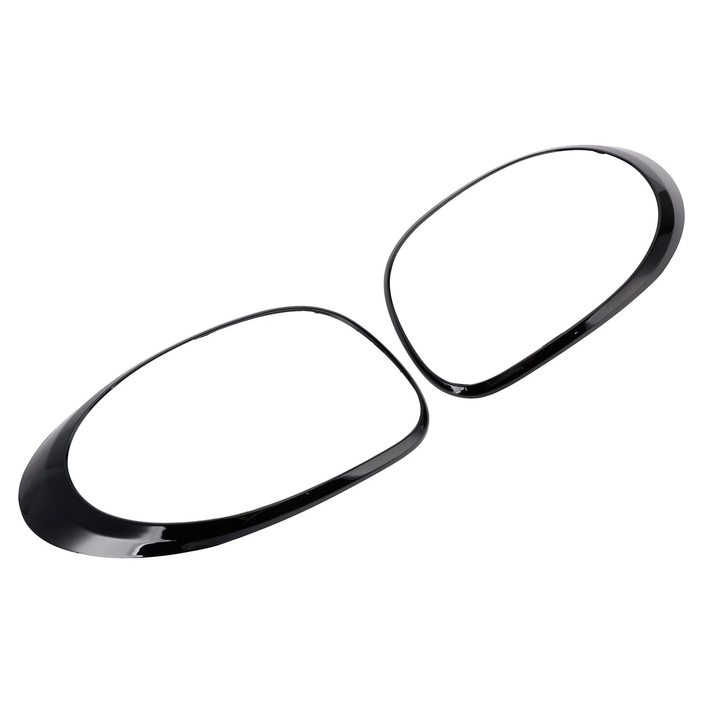 Anello di finitura per fanale posteriore sinistro e destro per Fiat 500L 2014-2020, nero.