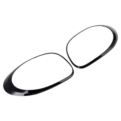 Anello di finitura per fanale posteriore sinistro e destro per Fiat 500L 2014-2020, nero.