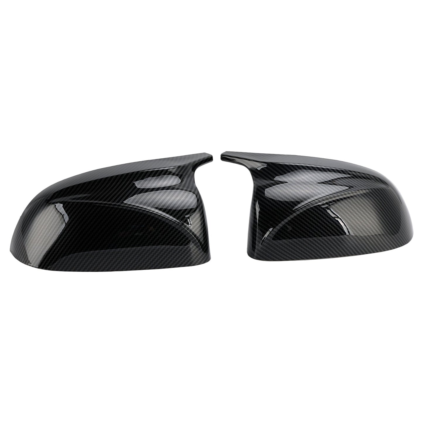 Copri specchietti retrovisori esterni in fibra di carbonio lucida per BMW x3/x4/ix3 2018-2022, 2 pezzi
