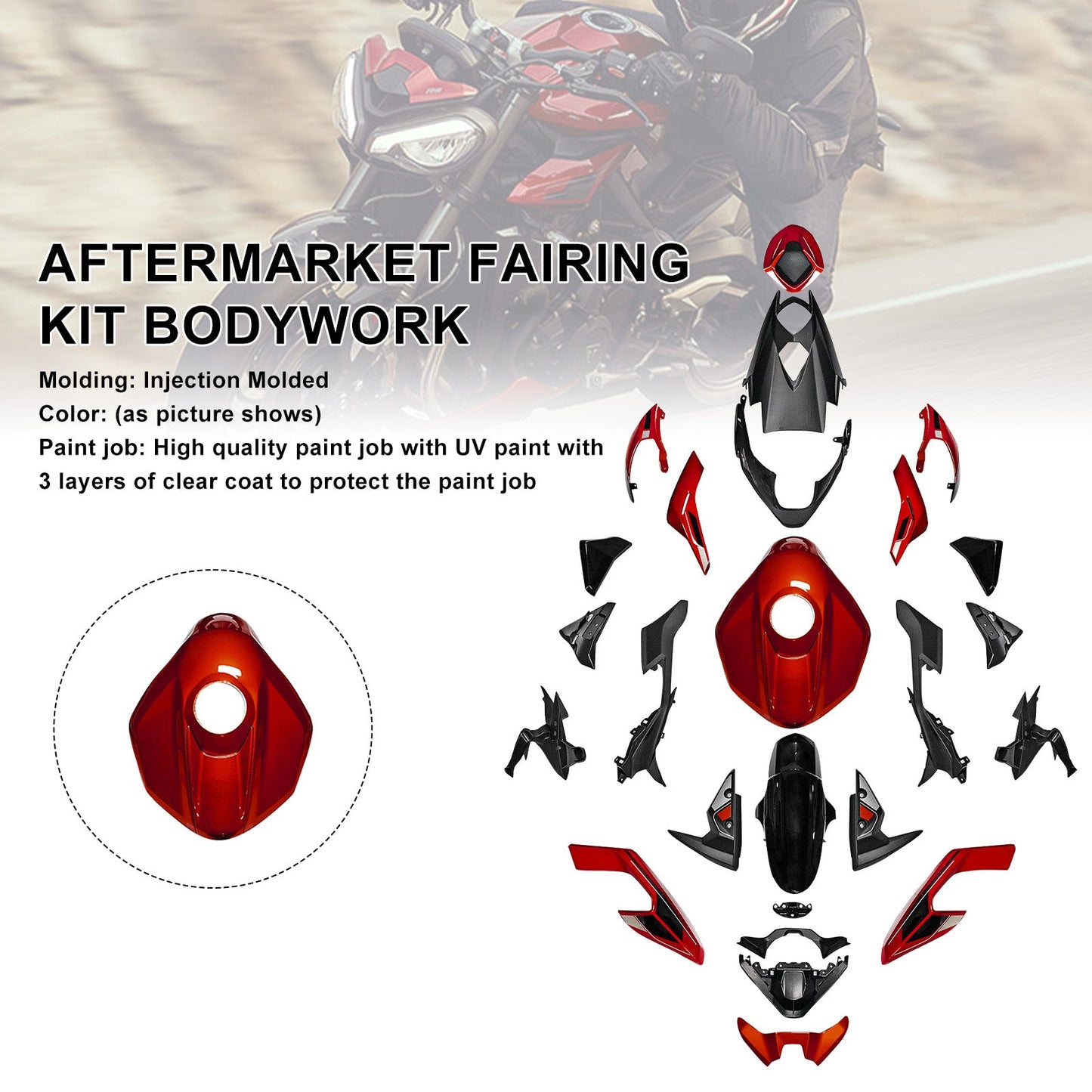 Kit di carene stampate a iniezione per Street Triple 765 R/RS 2023-2025