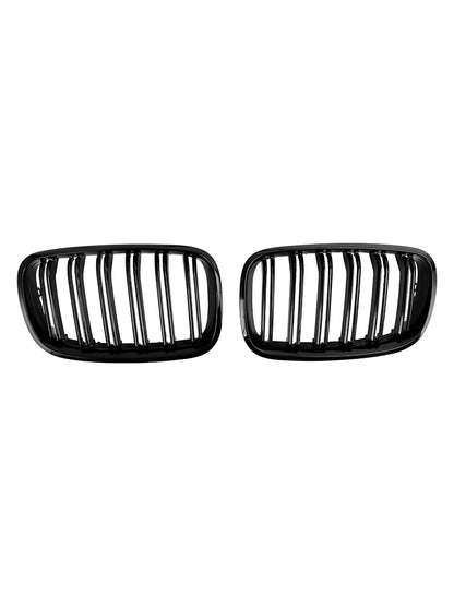 Front Bumper Kidney Grille Grill Per BMW X5 E70 X6 E71 2007-2013 Gloss Black