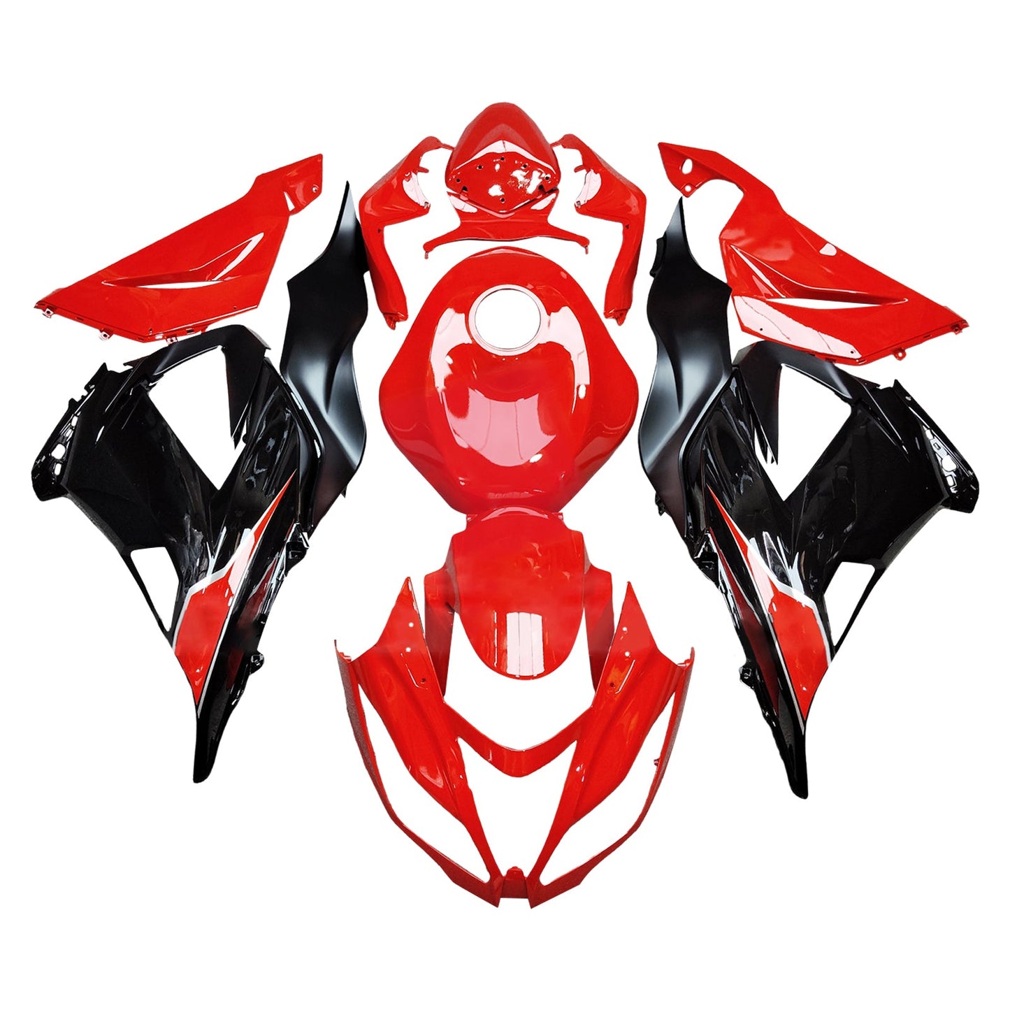 Kit carenatura iniezione in plastica ABS adatto per Kawasaki ZX6R 636 2013-2018
