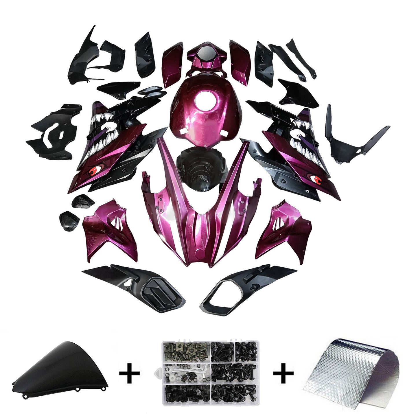 Kit carenatura iniezione ABS adatto per Kawasaki Ninja H2 2015-2022