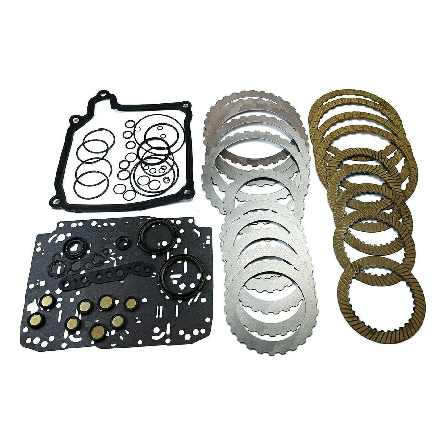 Kit di revisione della trasmissione principale VW COLF/GOLF PLUS/GTI L4 1.4L 1.9L 2.0L /V6 3.2L 2004-2014, dischi frizione 02E DQ250 T19800A
