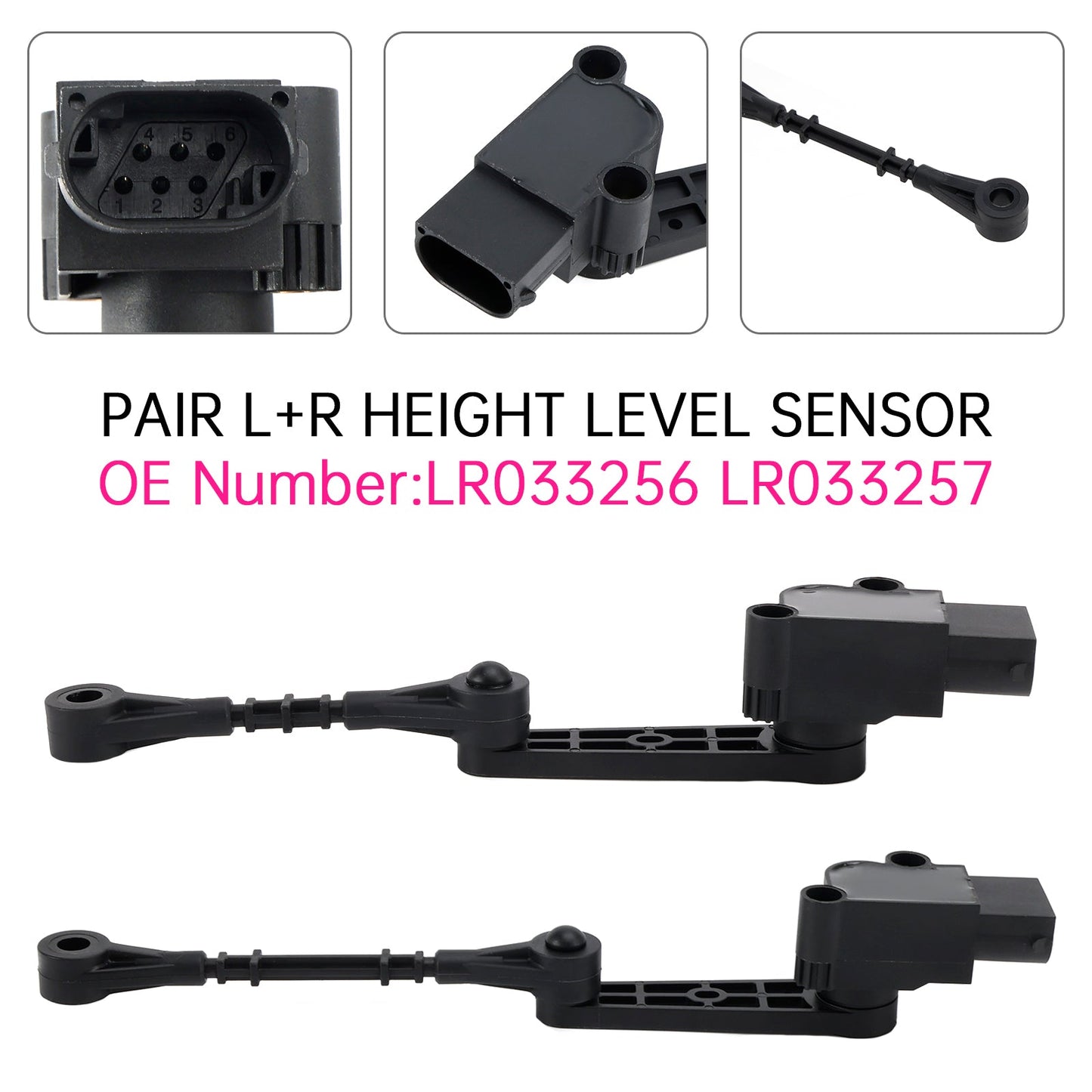 Coppia di sensori di livello altezza F&amp;R per Discovery 5 Range Rover Sport L405 L494
