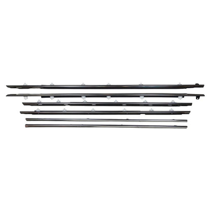 6 pezzi di modanatura per cintura porta adatta per Toyota Land Cruiser serie 80 1991-1997