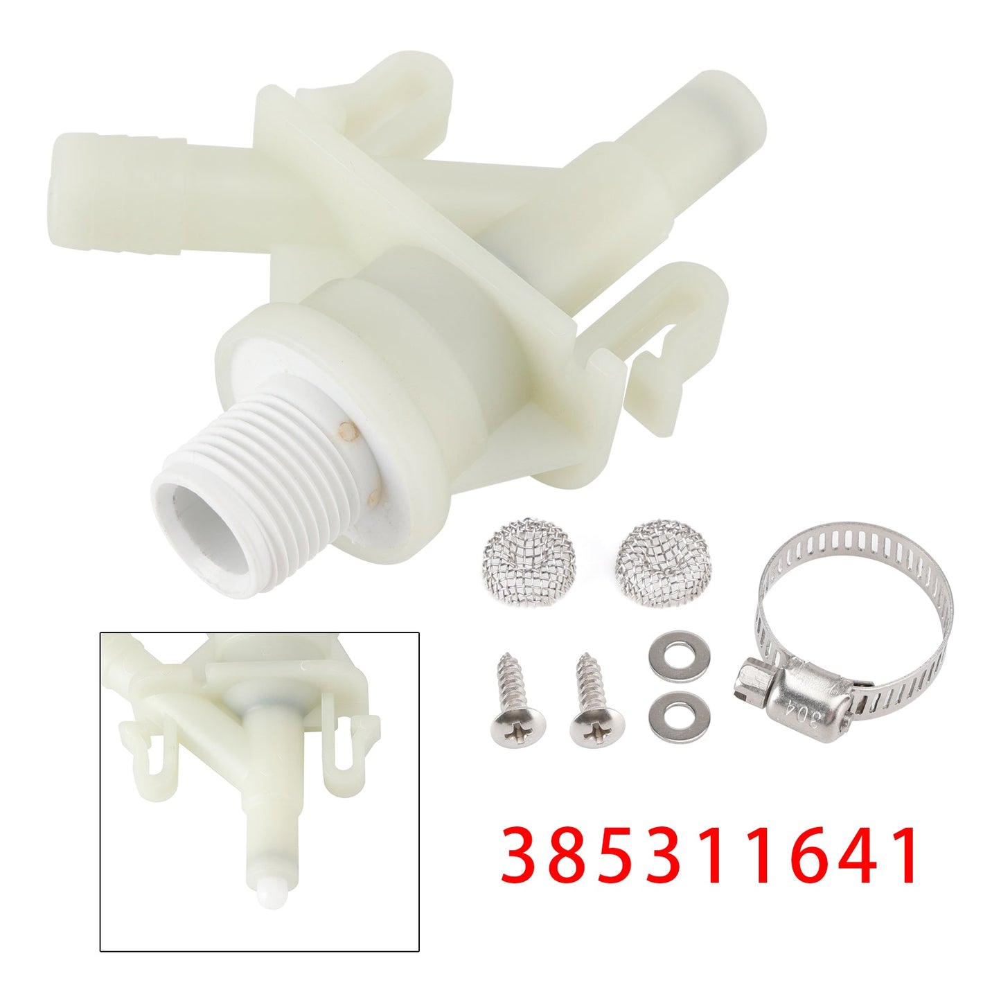 Kit valvola acqua per WC per camper/roulotte Dometic serie 300/310/320