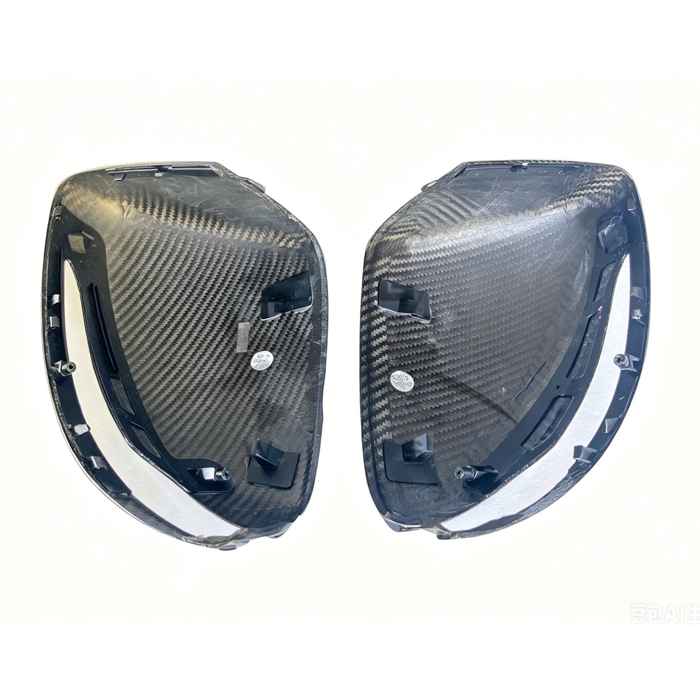 Calotte per specchietti laterali in fibra di carbonio compatibili con Mercedes Benz G450 G500 G580 W465 (modelli dal 2025 in poi).