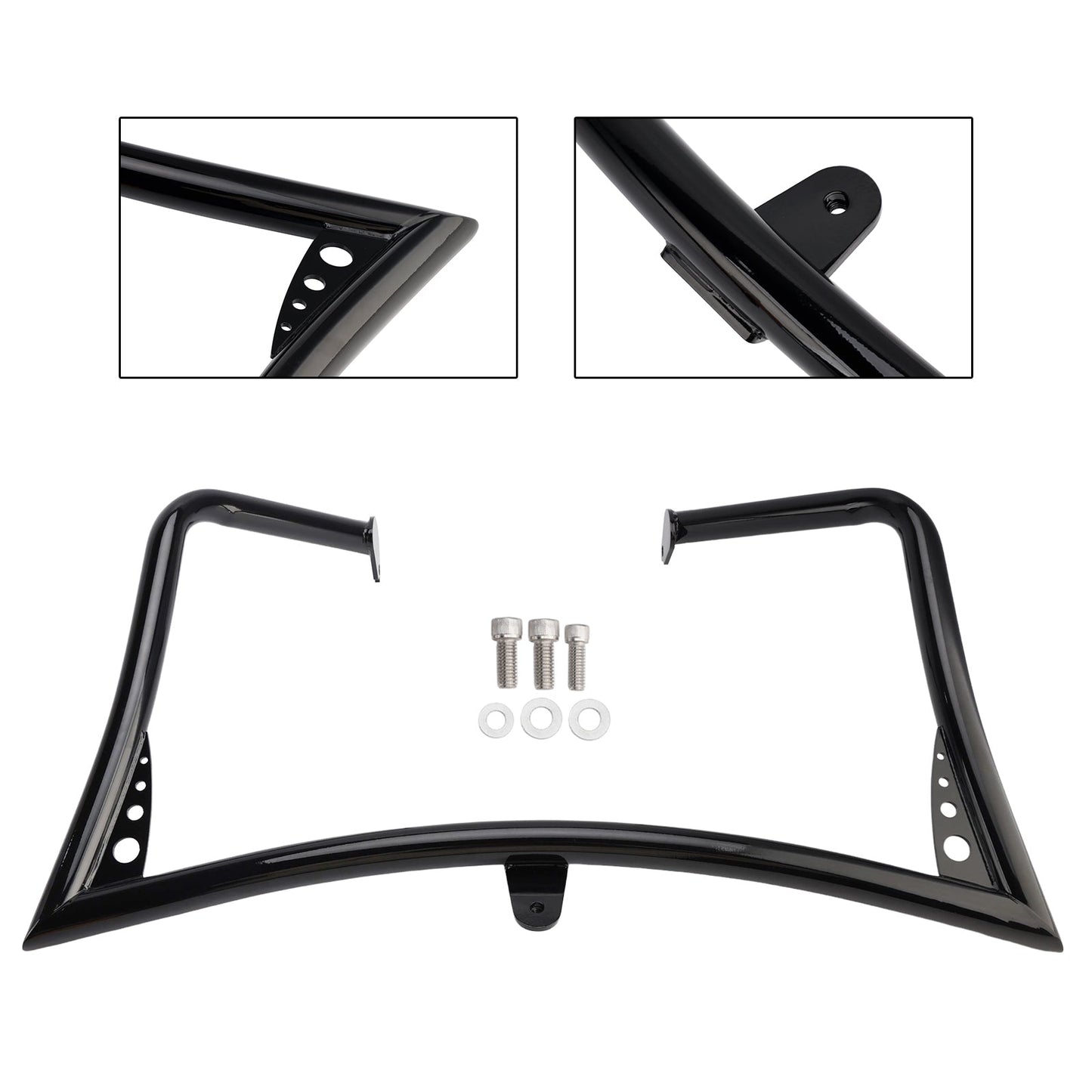 Protezione paraurti antiurto per telaio di protezione motore Road Glide FLTR 1998-2008, nera