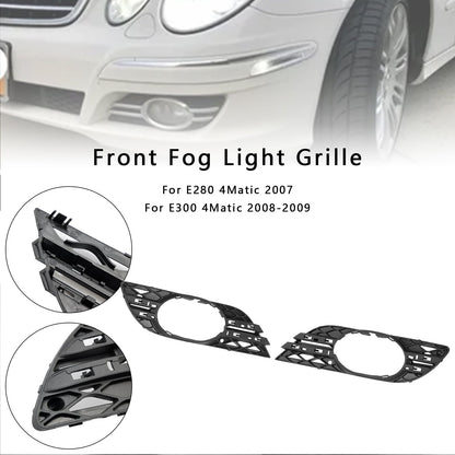 Mercedes Benz Classe E W211 E280 4Matic 2 pezzi Set di finiture per fendinebbia 2118850822 MB1038115