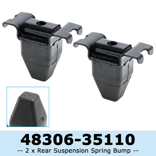 08/2001-07/2005 Toyota Hilux Pickup MK5 KDN165 2.5TD 48306-35110 2 x Tamponi di battuta per molle di sospensione posteriori R/HL/H per Toyota Hilux MK5