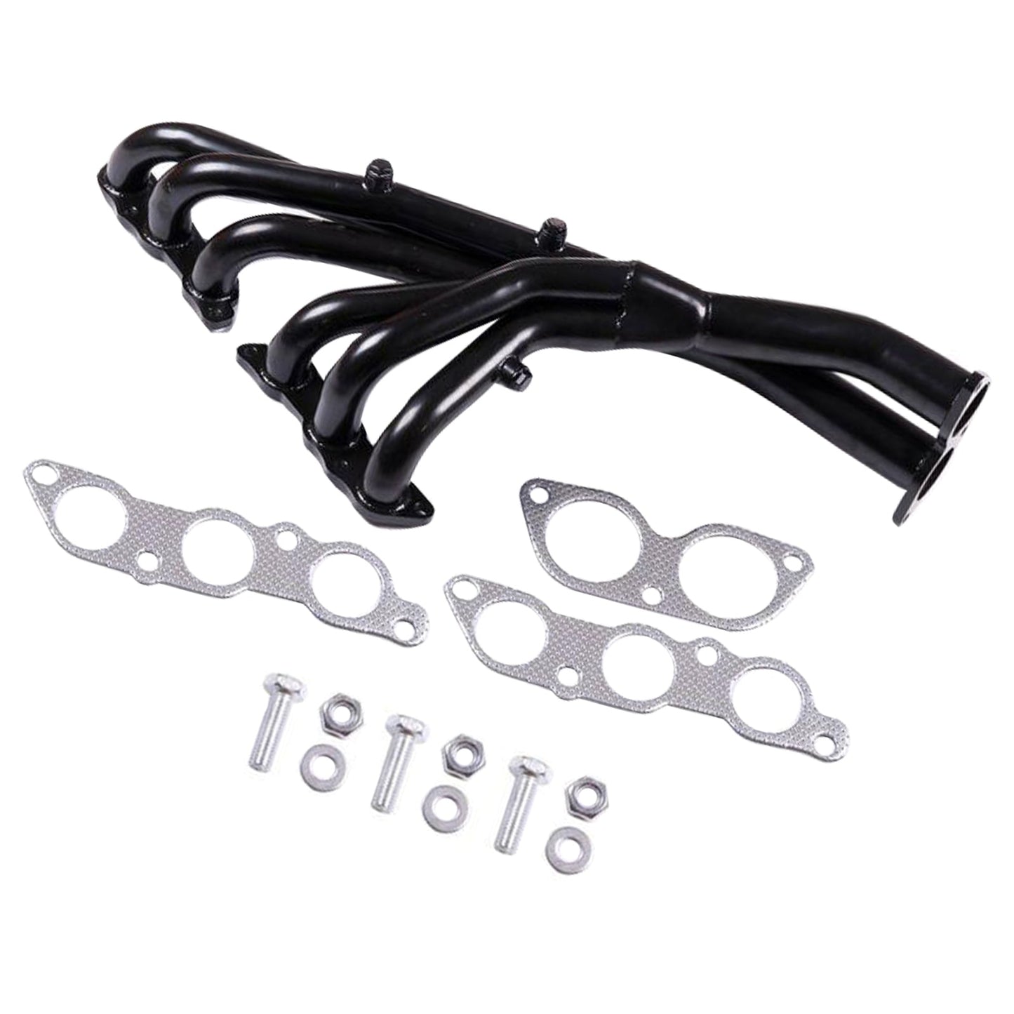 Collettore di scarico in acciaio inossidabile per Lexus IS300 2001-2005 3.0L, nero