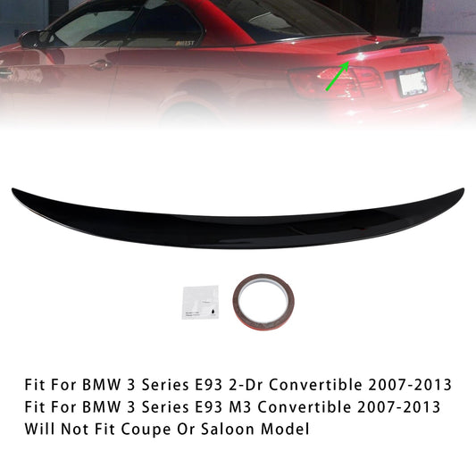 Spoiler posteriore per bagagliaio nero lucido per BMW Serie 3 E93 Cabriolet 2 porte/M3 Cabriolet 2007-2013 per BMW Serie 3 E93 Cabriolet