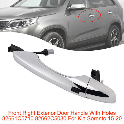 Maniglia esterna anteriore destra con fori 82661C5710 per Kia Sorento 15-20
