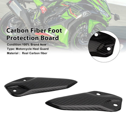Protezione per piedi in vera fibra di carbonio per Kawasaki ZX-4R ZX-4RR ZX-25R