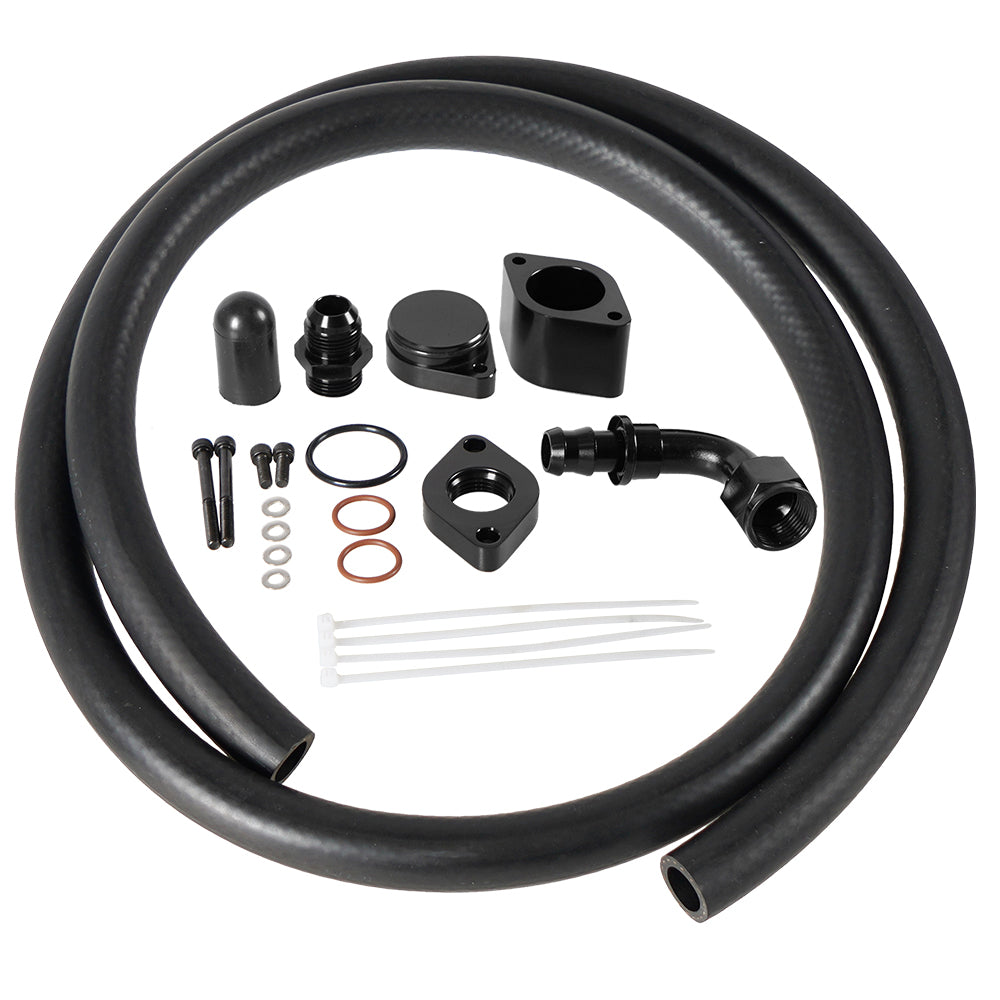 Kit di reindirizzamento CCV + deflettore CCV con contenitore di raccolta interno per Ford 6.7L Powerstroke 201l-2024