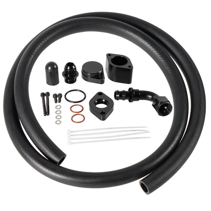 Kit di reindirizzamento CCV + deflettore CCV con contenitore di raccolta interno per Ford 6.7L Powerstroke 201l-2024
