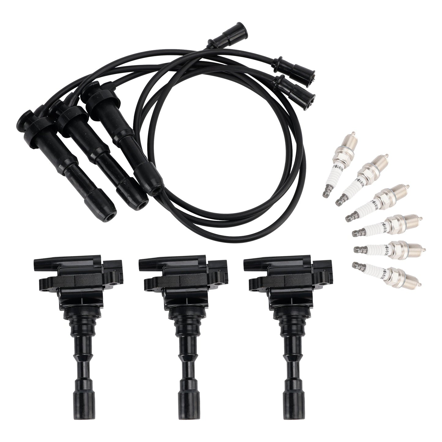 Kia Sorento 3.5L V6 2003-2006 3 bobine di accensione e 6 candele e 3 set di cavi UF431