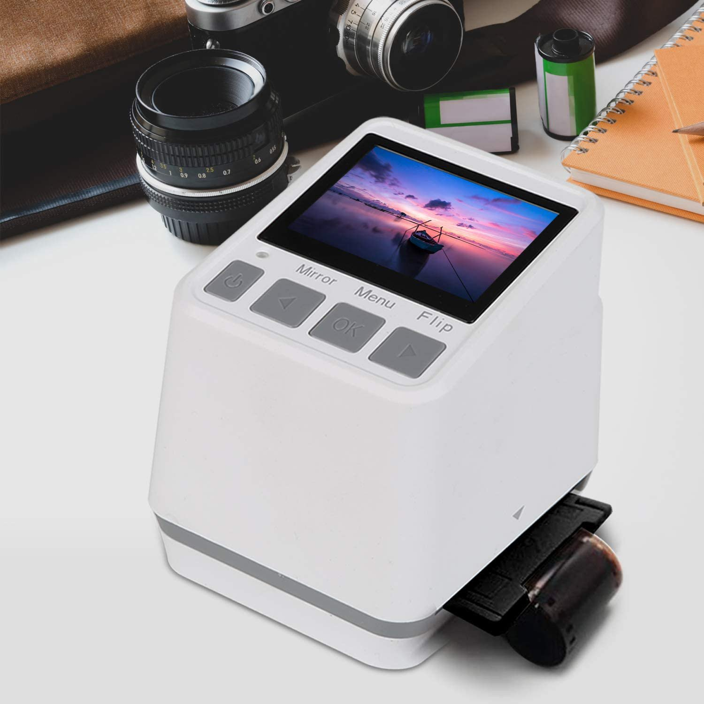 Scanner per diapositive di vecchi negativi da 22 MP, converte pellicole 126KPK/135/110/Super 8